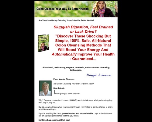 Colon Cleanse Your Way To Better Health