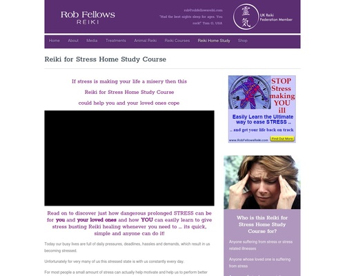 Reiki for Stress Home Study Course – Rob Fellows Reiki